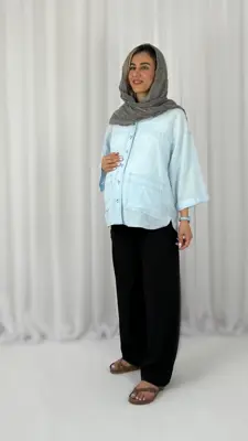 شلوار وایدلگ پارچه ای بارداری