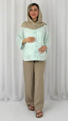 شلوار وایدلگ پارچه ای بارداری