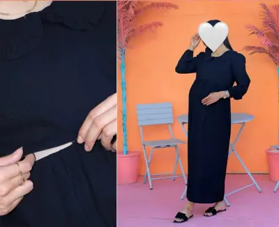 پیراهن بارداری شیردهی ماچا